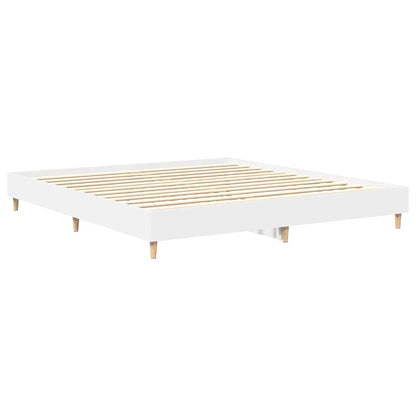 Bedframe zonder matras 180x200 cm spaanplaat wit