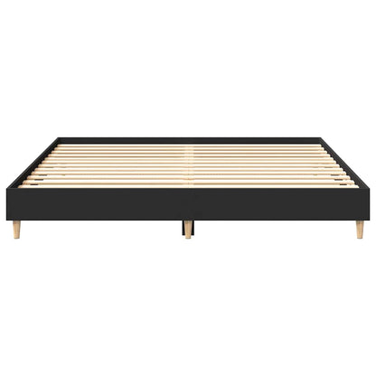 Bedframe zonder matras 180x200 cm spaanplaat zwart