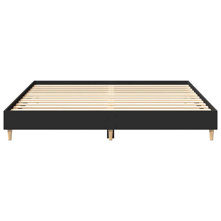 Bedframe zonder matras 180x200 cm spaanplaat zwart