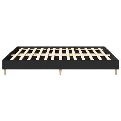 Bedframe zonder matras 180x200 cm spaanplaat zwart