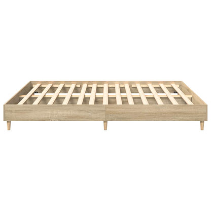 Bedframe zonder matras hout sonoma eikenkleurig 180x200 cm