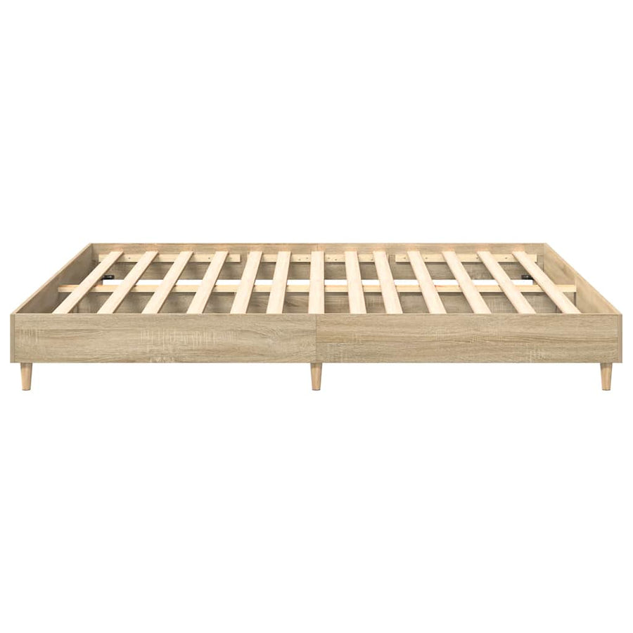 Bedframe zonder matras hout sonoma eikenkleurig 180x200 cm