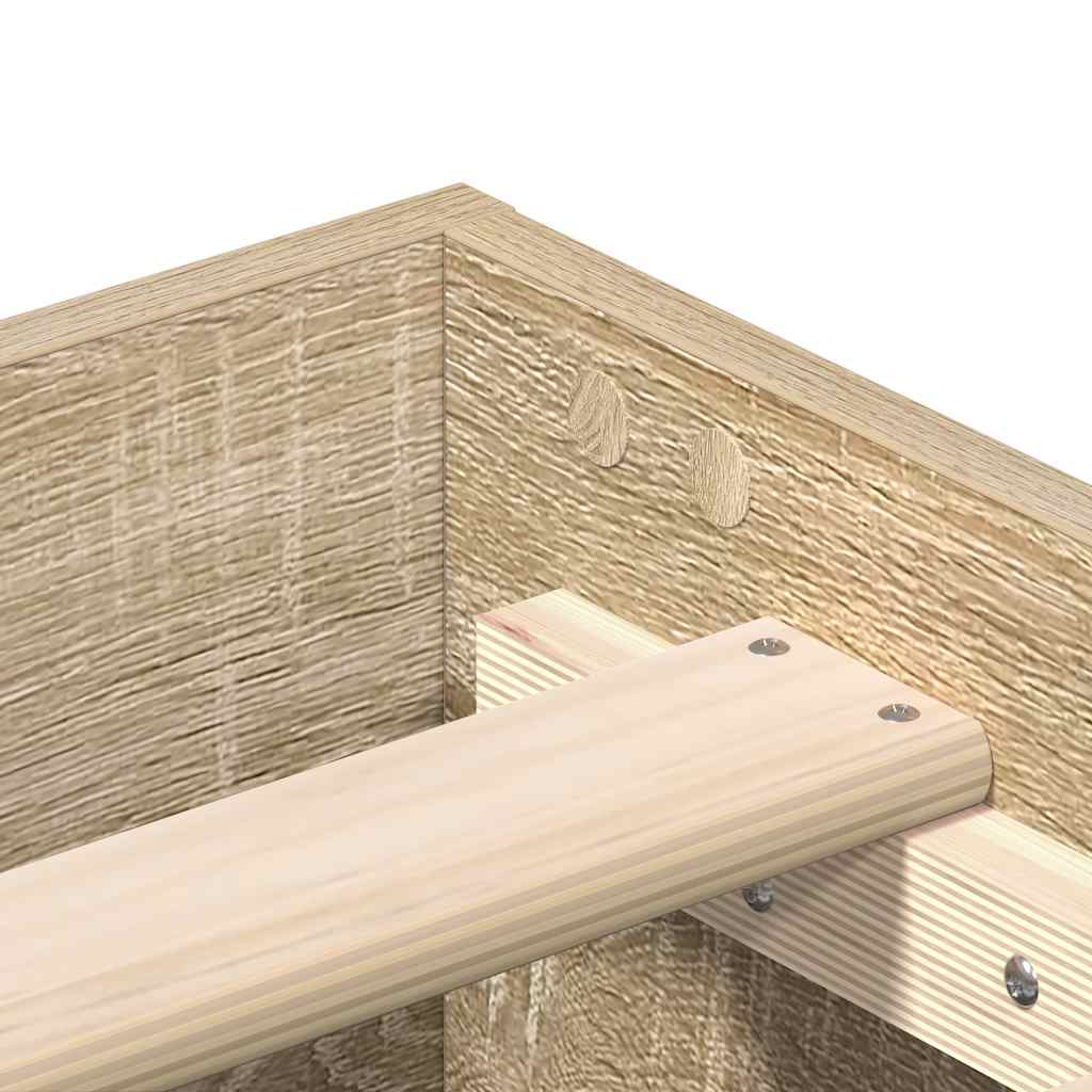 Bedframe zonder matras hout sonoma eikenkleurig 180x200 cm