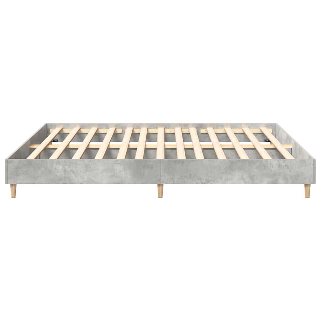 Bedframe zonder matras 180x200 cm spaanplaat betongrijs