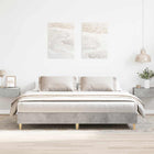 Bed frame without mattress 180x200 cm chipboard concrete grey