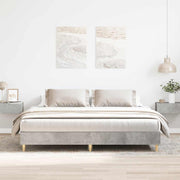 Bedframe 180x200 cm spaanplaat betongrijs