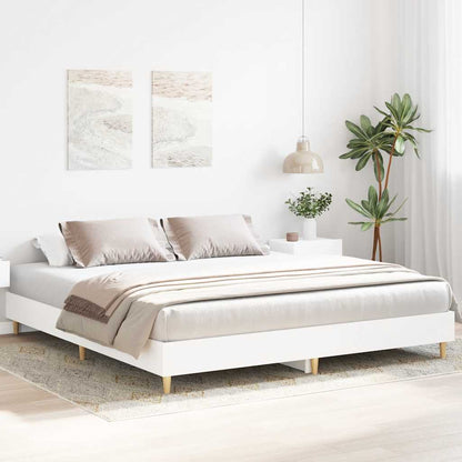 Bedframe zonder matras 160x200 cm spaanplaat wit