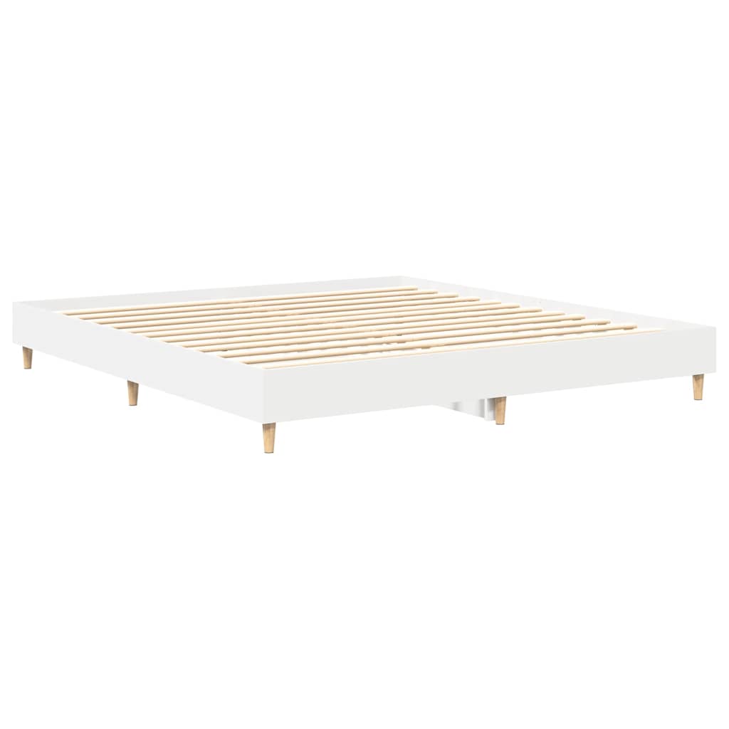 Bedframe zonder matras 160x200 cm spaanplaat wit