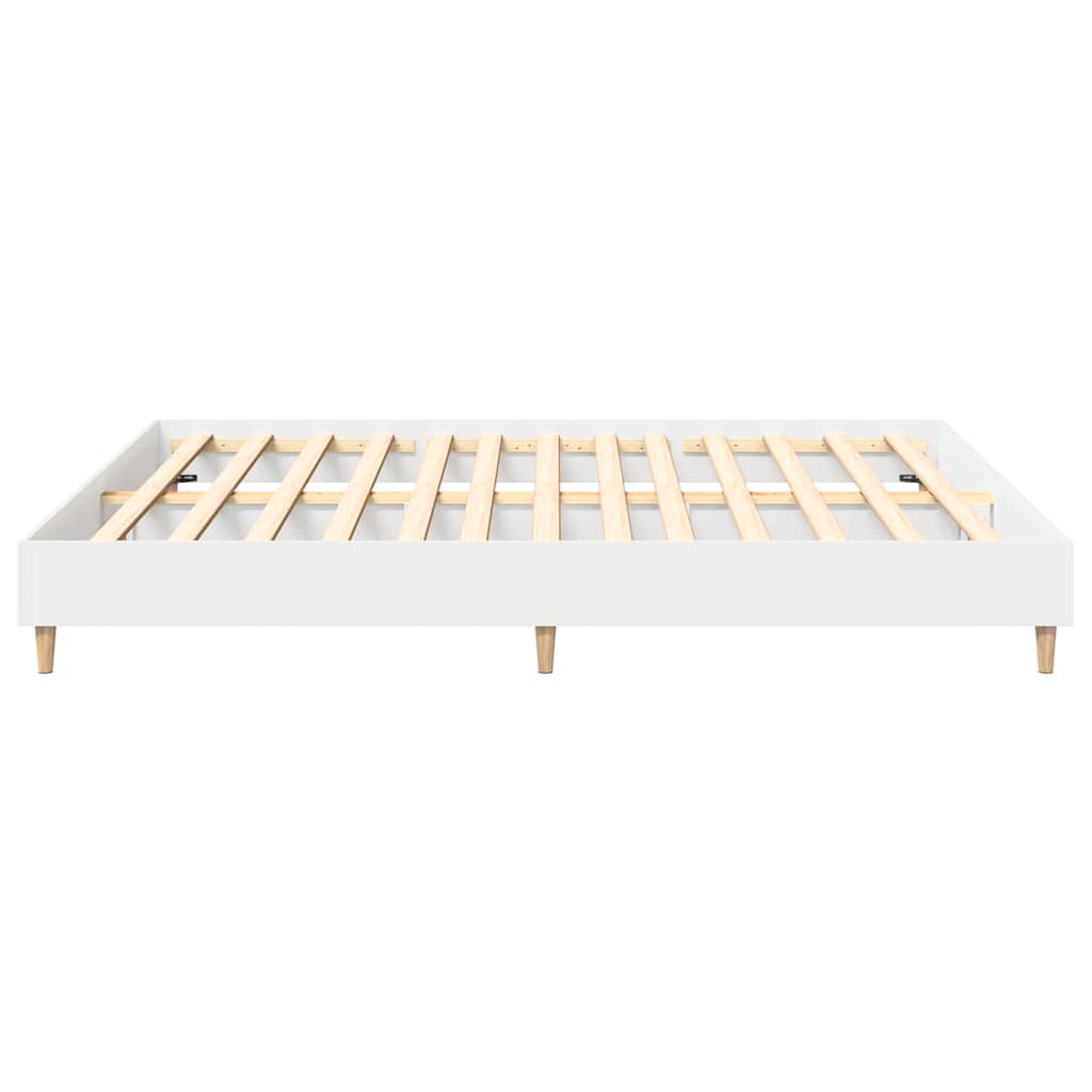 Bedframe zonder matras 160x200 cm spaanplaat wit