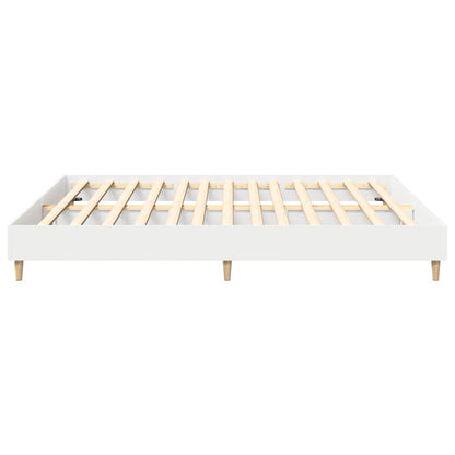 Bedframe zonder matras 160x200 cm spaanplaat wit
