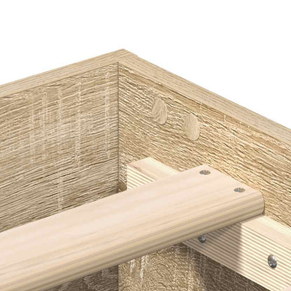 Bedframe zonder matras hout sonoma eikenkleurig 160x200 cm