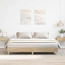 Bedframe zonder matras hout sonoma eikenkleurig 160x200 cm
