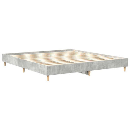 Bedframe zonder matras 160x200 cm spaanplaat betongrijs