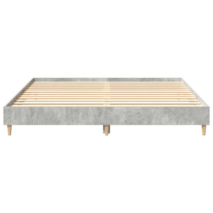 Bedframe zonder matras 160x200 cm spaanplaat betongrijs
