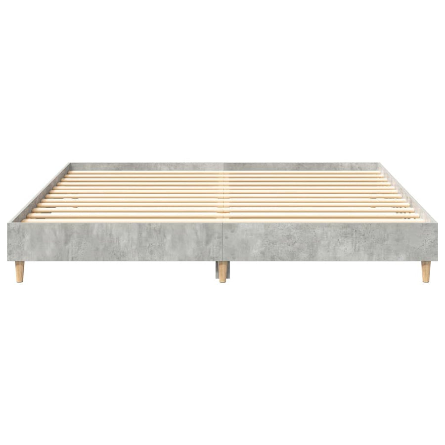 Bedframe zonder matras 160x200 cm spaanplaat betongrijs