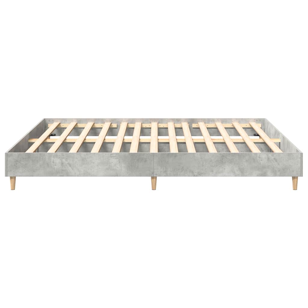 Bedframe zonder matras 160x200 cm spaanplaat betongrijs