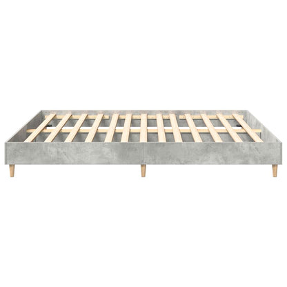 Bedframe zonder matras 160x200 cm spaanplaat betongrijs