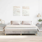 Bed frame without mattress 160x200 cm chipboard concrete grey