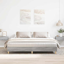 Bedframe zonder matras 160x200 cm spaanplaat grijs Sonoma