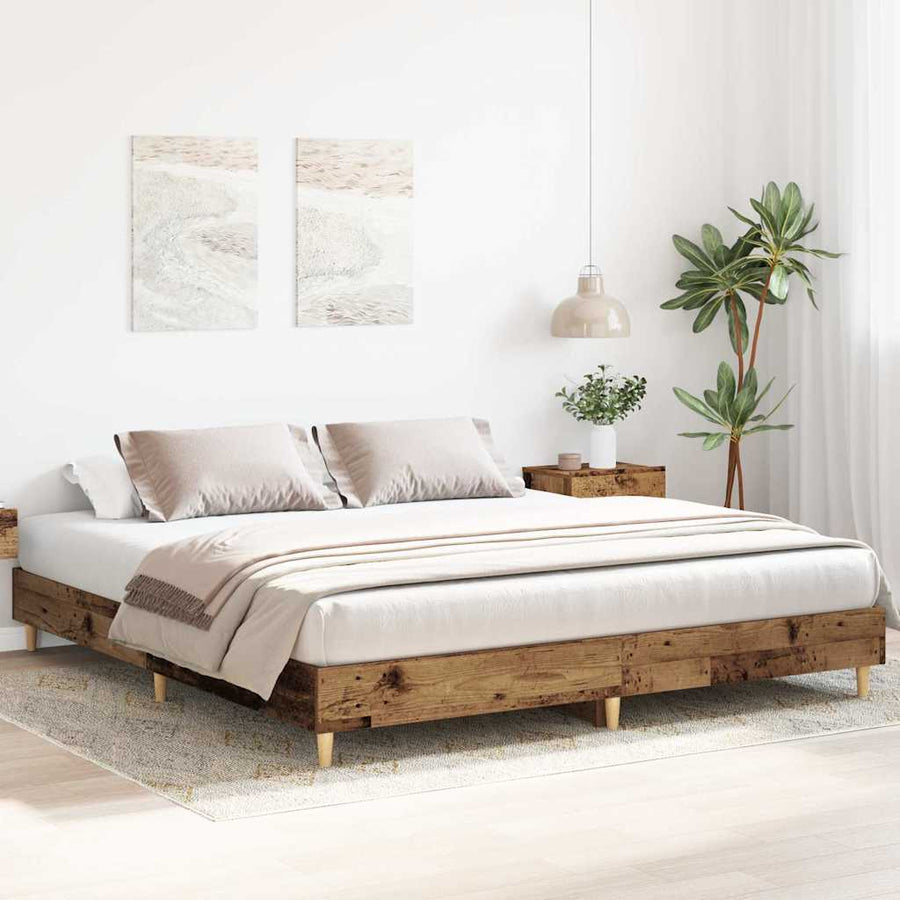 Bedframe Zonder Matras Bewerkt Hout 160 x 200 cm