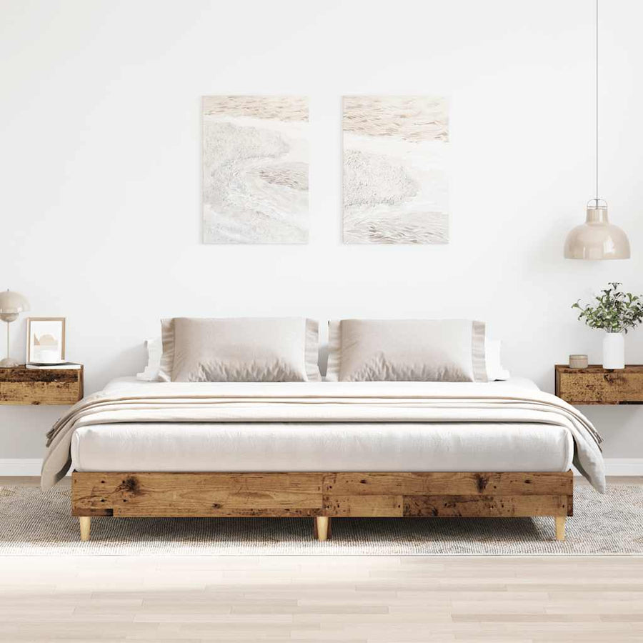 Bedframe Zonder Matras Bewerkt Hout 160 x 200 cm