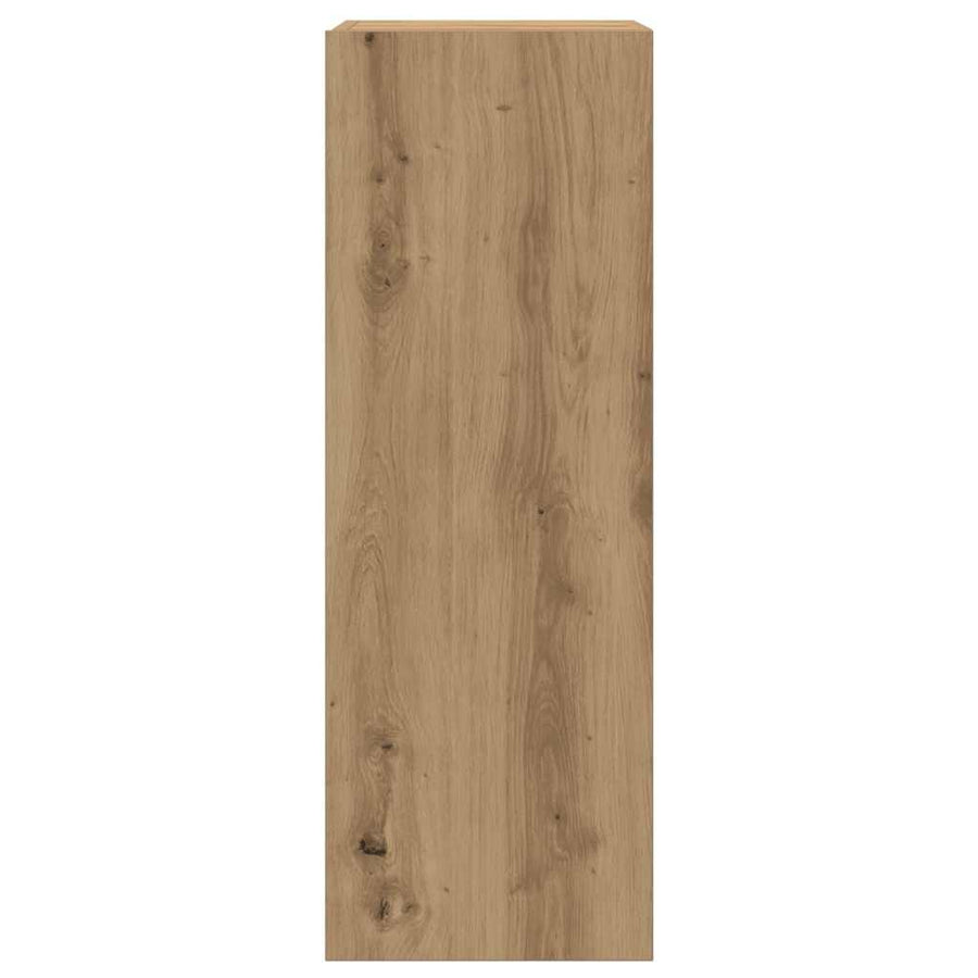 Tv-wandkasten 6 st bewerkt hout artisanaal eikenkleurig