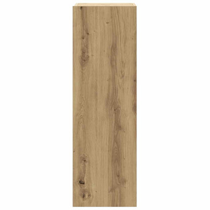 5-Delig Tv-Meubelset Wandmontage Bewerkt Hout Artisanaal Eiken