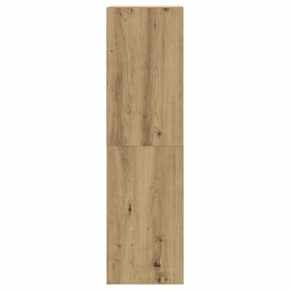 5-Delig Tv-Meubelset Wandmontage Bewerkt Hout Artisanaal Eiken