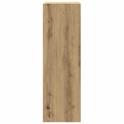 6-delig Tv-meubelset wandmontage bewerkt hout artisanaal eiken