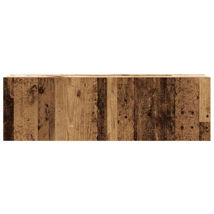 Tv-wandmeubelen 3 st 100x30x30 cm bewerkt hout oud houtkleurig