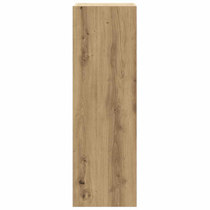 8-Delig Tv-Meubelset Wandmontage Bewerkt Hout Artisanaal Eiken 80 cm