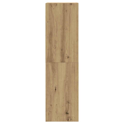 8-Delig Tv-Meubelset Wandmontage Bewerkt Hout Artisanaal Eiken 100 cm