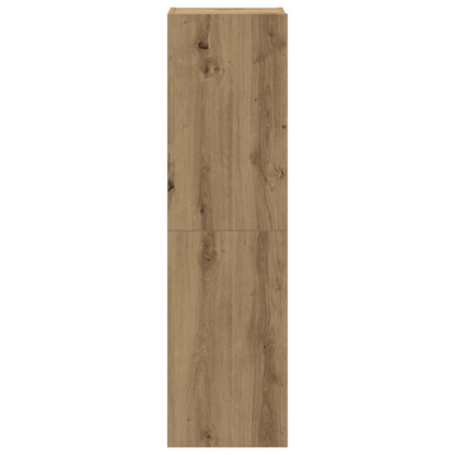 6-Delig Tv-Meubelset Wandmontage Bewerkt Hout Artisanaal Eiken 6