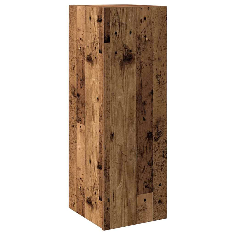 8-delig Tv-meubelset wandmontage bewerkt hout oud houtkleurig