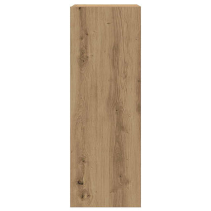 4-delig Tv-meubelset wandmontage bewerkt hout artisanaal eiken
