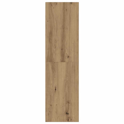 4-delig Tv-meubelset wandmontage bewerkt hout artisanaal eiken