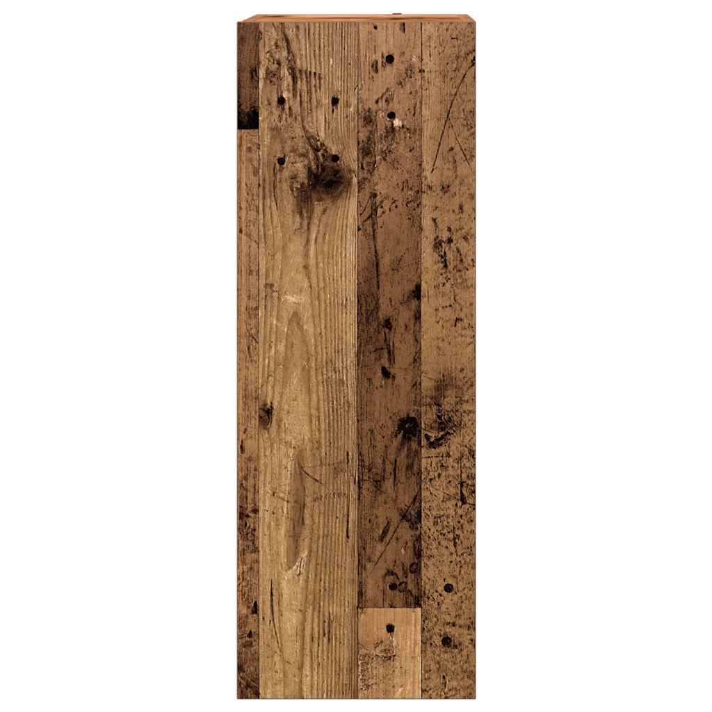 9-delig Tv-meubelset wandmontage bewerkt hout oud houtkleurig