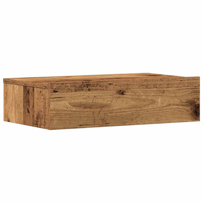 Nachtkastje 60x35 cm spaanplaat oud hout