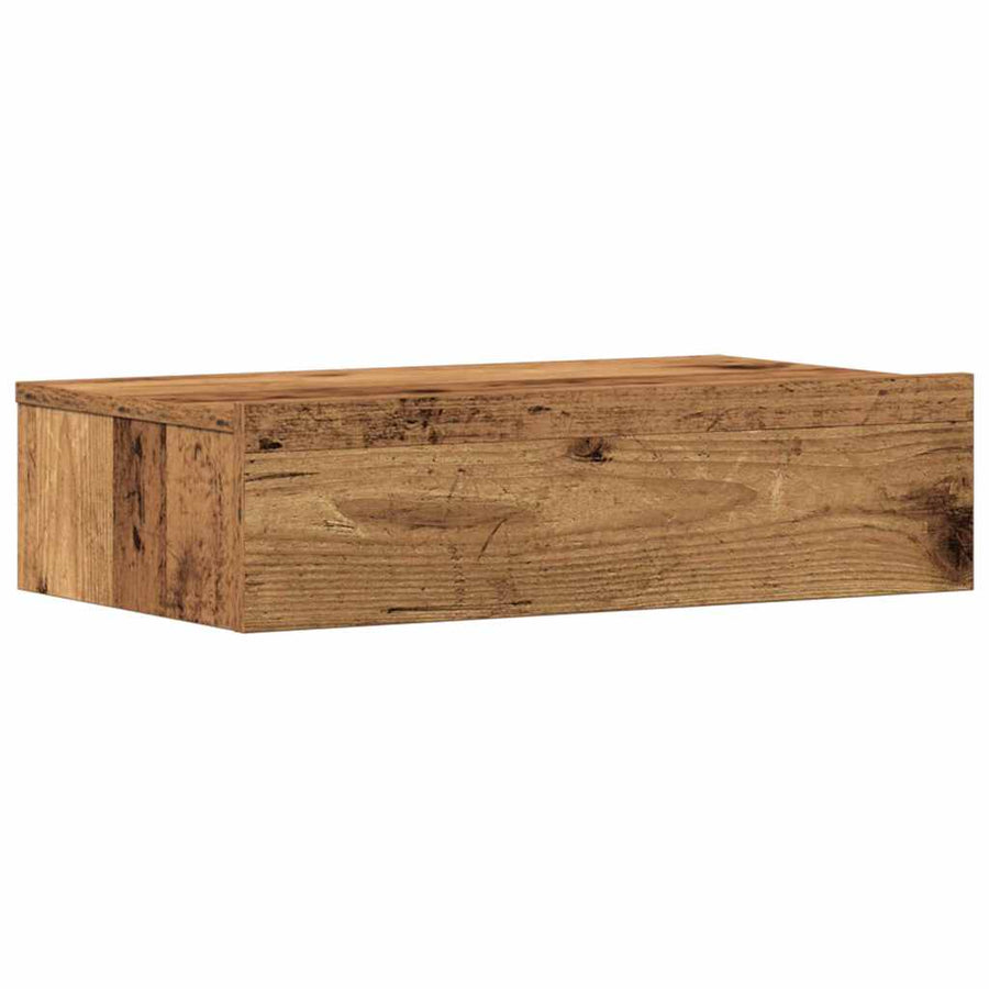 Nachtkastje 60x35 cm spaanplaat oud hout