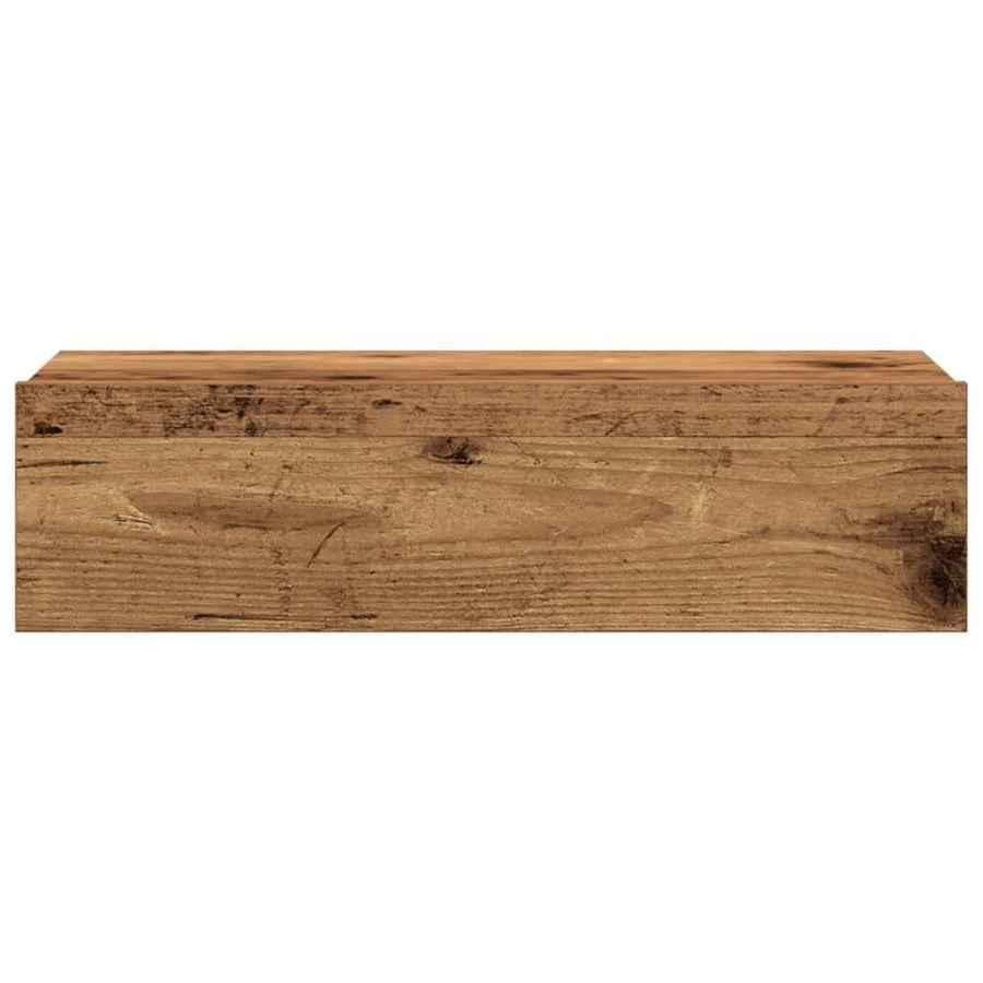 Nachtkastje 60x35 cm spaanplaat oud hout