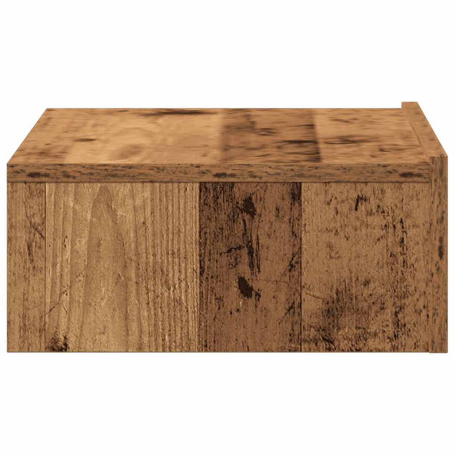Nachtkastje 60x35 cm spaanplaat oud hout