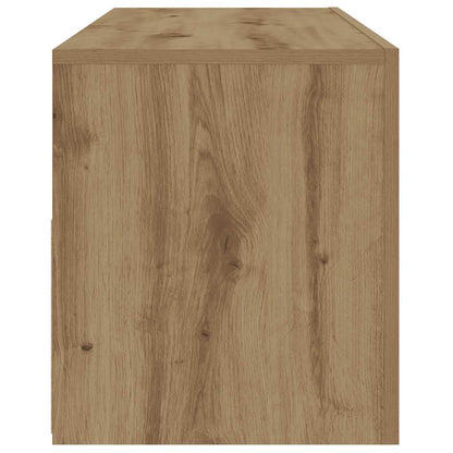 Nachtkastjes 2 st met LED's 60x35x40 cm artisanaal eikenkleur