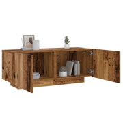 Nightstand 100x35x40 cm treated wood old wood-colored