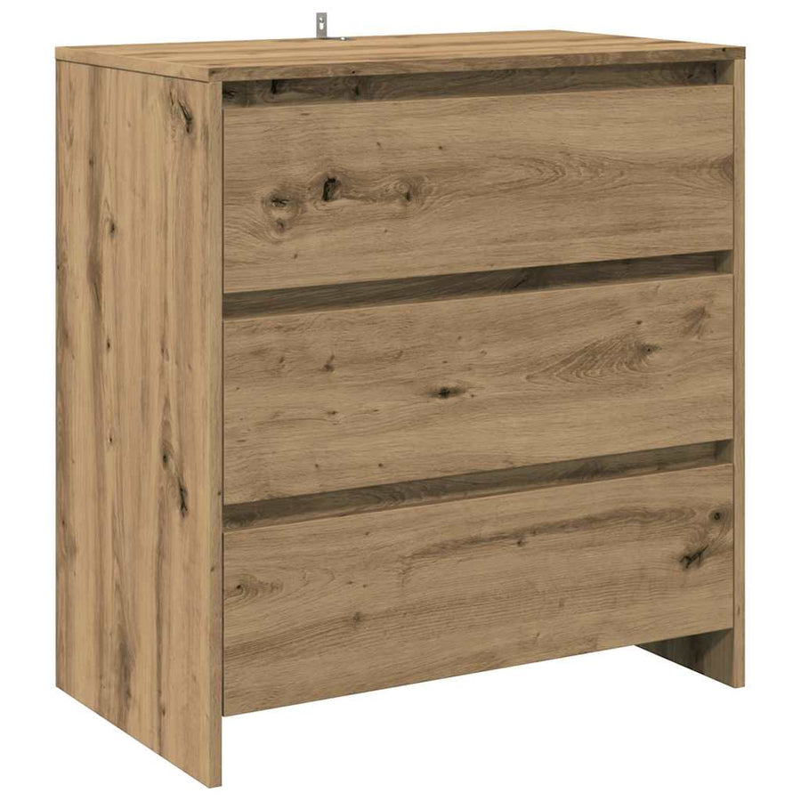 2-delige Dressoirs bewerkt hout artisanaal eikenkleur