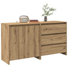 2-piece dressers carved wood artisanal oak color