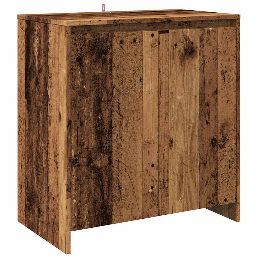 3-delige Dressoirs bewerkt hout oud houtkleurig