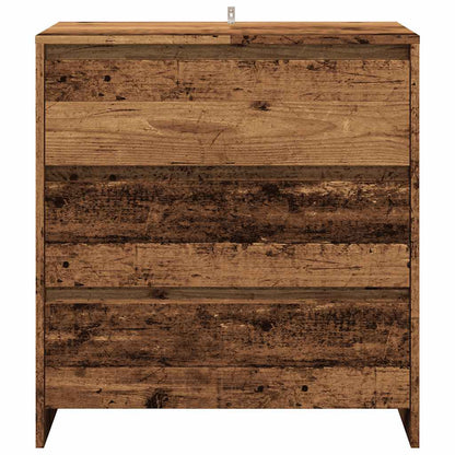 3-delige Dressoirs bewerkt hout oud houtkleurig