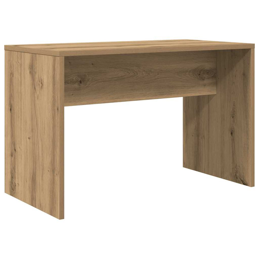 Kaptafelset Met Led-Verlichting Bewerkt Hout Artisanaal Eiken 60 x 40 x 140 cm