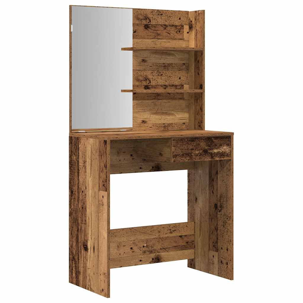 Kaptafelset bewerkt hout oud houtkleurig