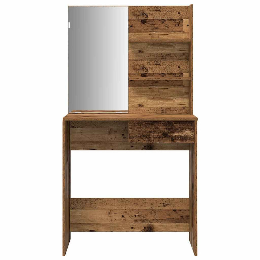 Kaptafelset bewerkt hout oud houtkleurig